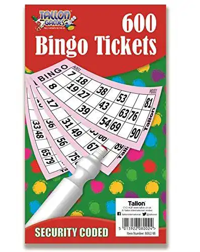 Bingo-Karten Card and Party Store 600 Bingo Tickets