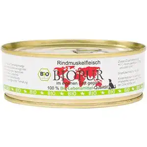 Biopur-Hundefutter BIOPUR 12er-Set Bio Rindmuskelfleisch 200g