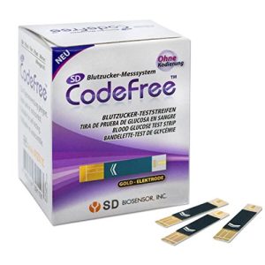 Blutzuckerteststreifen CodeFree SD 50 Stück Diabetes-Tests