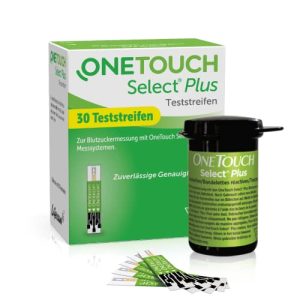 Blutzuckerteststreifen OneTouch Select Plus, 30 Teststreifen