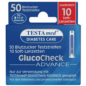 Blutzuckerteststreifen TESTAmed GlucoCheck Advance plus