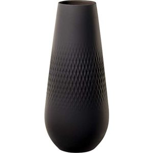 Bodenvase Villeroy & Boch Collier Noir Vase Carré No. 3, Porzellan