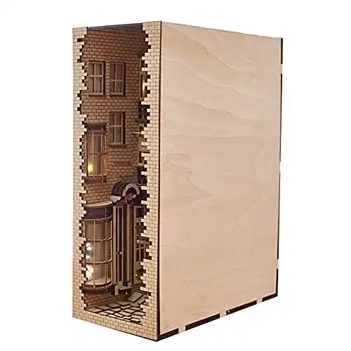 Book Nook suruim Holz Diagon Alley Kit Buchstütze Ständer
