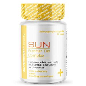 Bräunungskapseln nutrimart SUN mit Beta Carotin, Vitamin E