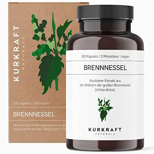 Brennnesselwurzel KURKRAFT Brennnessel 180 vegane Kapseln