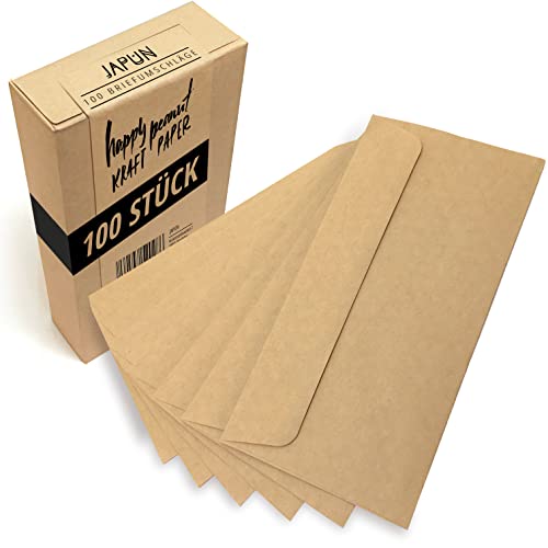 Briefumschlag Japun Briefumschläge 100 Stück vintage Kraftpapier