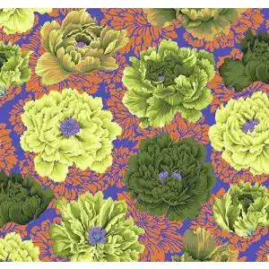 Brokatstoff Free Spirit KAFFE FASSETT Brokatpfingstrosenmoos