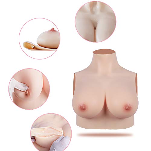 Brustprothese KUMIHO Silikon Brust, realistische Haut, E cup, No.1