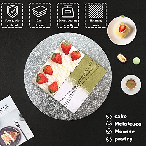 Cake Board LUKIUP ® 4 Stück Premium Rund 2 mm Dick