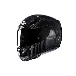Carbon-Helm HJC Helmets Herren Nc Motorrad Helm, Schwarz, L