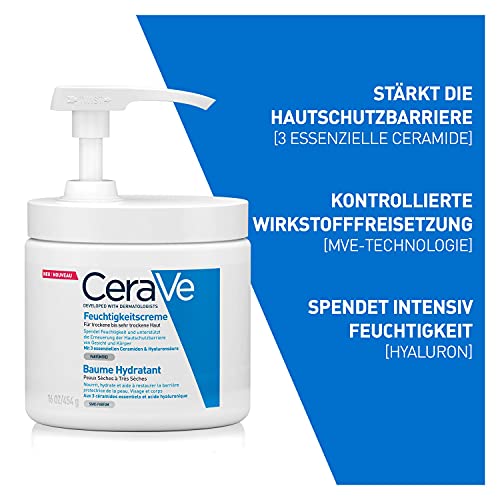 Cerave-Feuchtigkeitslotion CeraVe Feuchtigkeitscreme, 454g