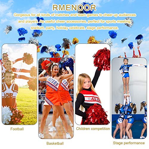 Cheerleader-Pompons RMENOOR 12 Stück, Metallic Cheers Ball
