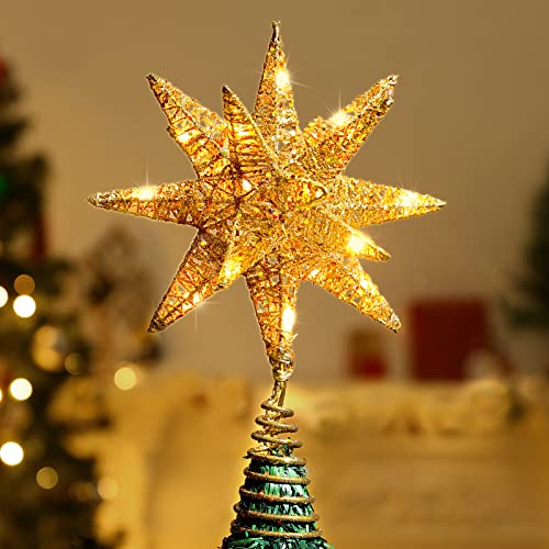 Die beste christbaumspitze lewondr glitzernder weihnachtsbaum topper Bestsleller kaufen