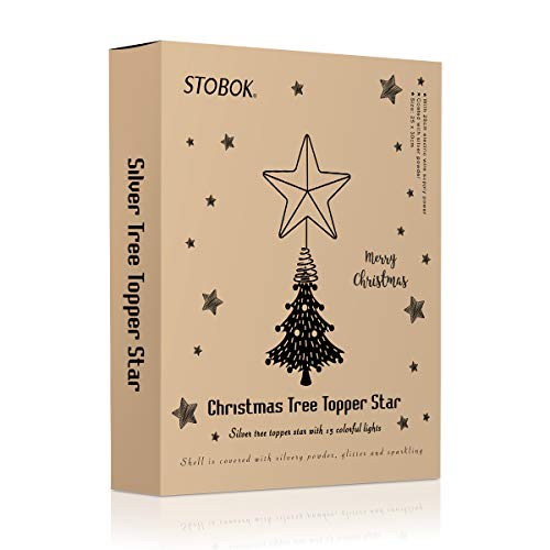 Christbaumspitze STOBOK Christmas Tree Topper, bunt beleuchtet