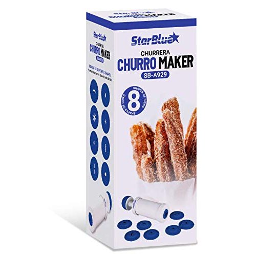 Churros-Maker StarBlue Churrera Churro-Maschinen, 8 Formen