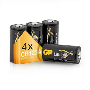 CR123A GP TONER GP Batterien 3V Lithium Pro Schwarz-Gold