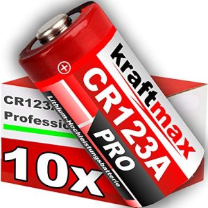 CR123A kraftmax 10er Pack CR123 Lithium Hochleistungsbatterie