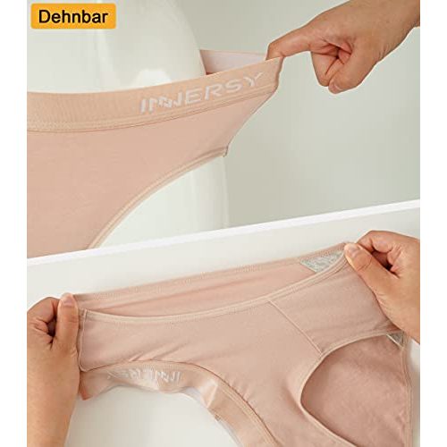 Damen-Unterhosen INNERSY Baumwolle Weich Sport Slip 6er Pack