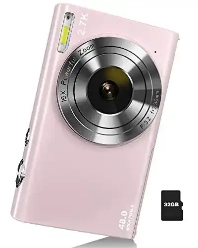 Digitalkamera pink Sevenat Digitalkamera mit Autofokus