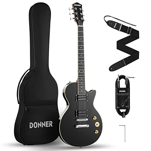 Donner-Gitarre Donner E-Gitarre Set E Gitarren LP-Stil 39 Zoll