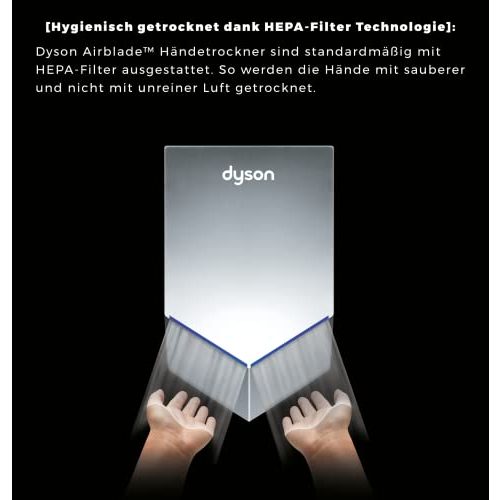 Dyson-Händetrockner Dyson Airblade™ HU02 nickel Plug&Play
