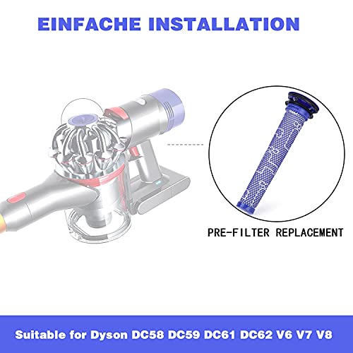 Dyson-V8-Filter Leadaybetter 4 Stück Ersatzteile Filter für Dyson