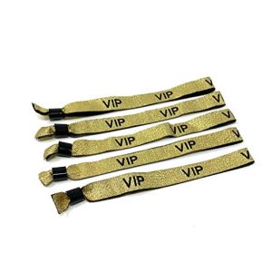 Einlassband Twist4 VIP Stoff Einlassbänder VIP, 25, gold/schwarz