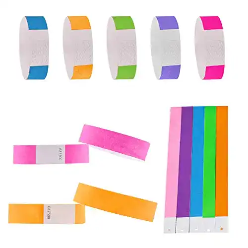 Einlassband VEGCOO 150 Stück Entry Wristband Inlet Bands