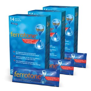 Eisenpräparate flüssig Ferrotone Vorteils-Set, 42 x 20ml Beutel