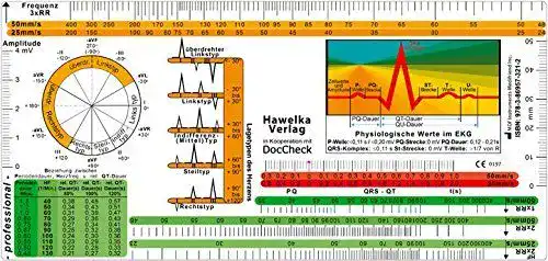 EKG-Lineal Hawelka Verlag EKG Lineal, professional- II