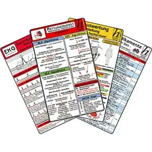 EKG-Lineal Hawelka, Verlag Rettungsdienst Karten-Set