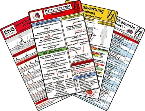 EKG-Lineal Hawelka, Verlag Rettungsdienst Karten-Set