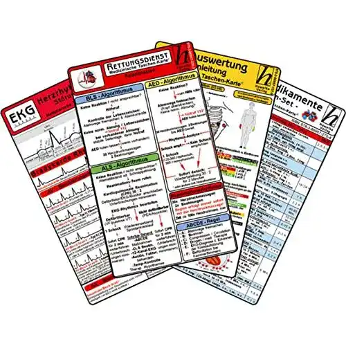 EKG-Lineal Hawelka, Verlag Rettungsdienst Karten-Set