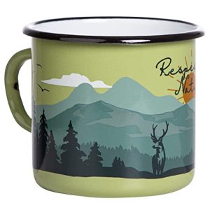 Emaille-Tasse MUGSY Respect Nature, Outdoor Design 330 ml