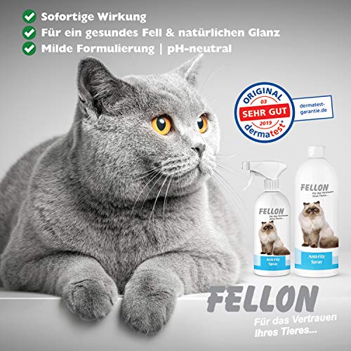 Entfilzungsspray Katze Fellon Anti-Filz für Katzen, 100 % natürlich