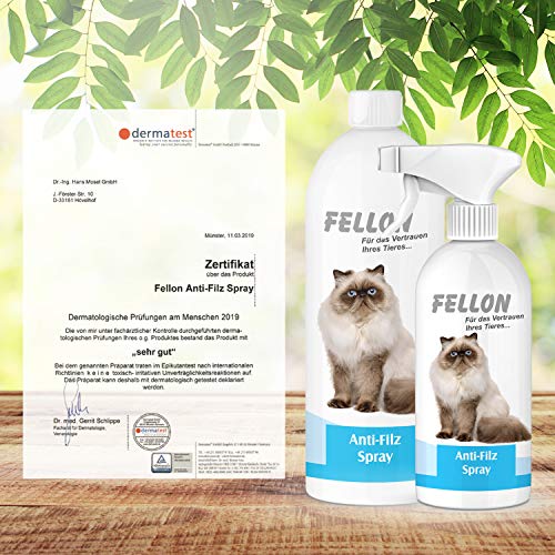 Entfilzungsspray Katze Fellon Anti-Filz für Katzen, 100 % natürlich