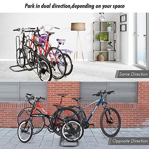Fahrrad-Abstellständer Sunix Fahrradständer für 3 Fahrräder