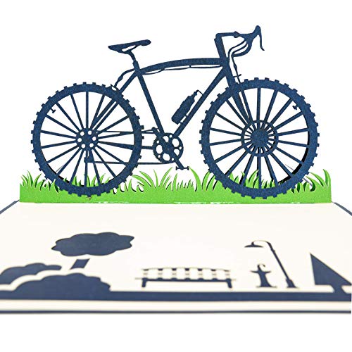 Fahrradkarte LIMAH ® Pop Up Geburtstagskarte Fahrrad-Karte 3D