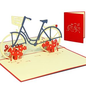 Fahrradkarte LINPOPUP ® LIN17180, POP UP 3D Karte rot, N156