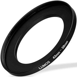 Filteradapter LUMOS Step up Ring 43-58 Metall matt schwarz