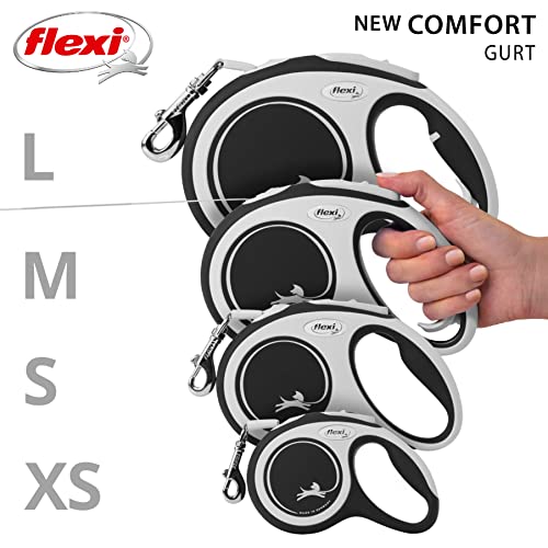 Flexi-Leine für große Hunde flexi, Rollschnur New Comfort Band