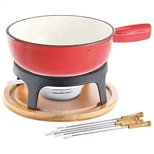 Fondue-Set Gusseisen