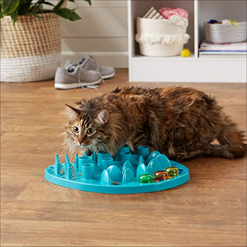 Fummelbrett Katze Amazon Basics, Spielstation-Futterspender