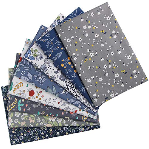 Furoshiki-Tuch aufodara 8 Stück Baumwollstoff 50 x 50 cm