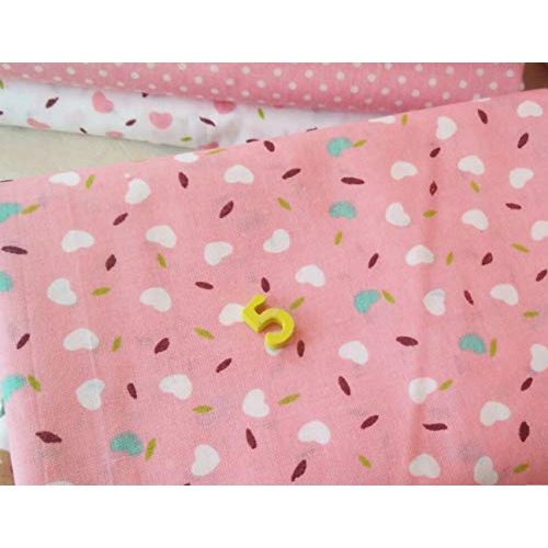 Furoshiki-Tuch Egurs 7 Stücke Rosa Serie Patchwork Stoffe Paket