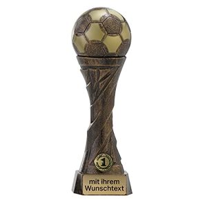 Fußball-Pokal Deitert Fußballpokal Ball Bronze-Gold, 16cm