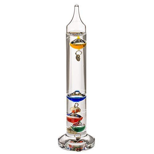 Galileo-Thermometer Out of the blue Glas-Galileothermometer