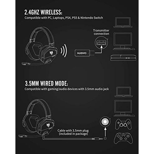 Gaming-Headset unter 50 Euro NUBWO G06 Wireless