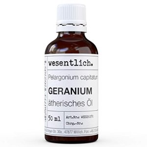 Geraniumöl wesentlich. 100% naturrein, ätherisches Öl, 50ml