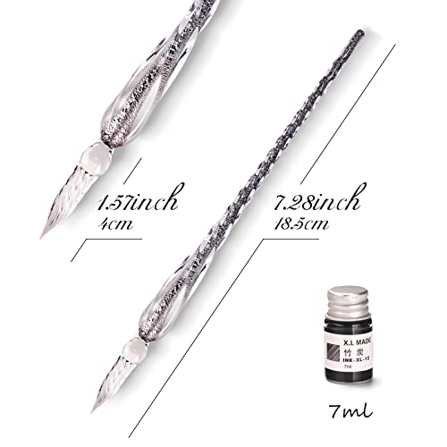 Glasfeder Aokuy Glasstifte-Set kalligraphie, Kalligraphie Dip Pens